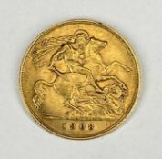 EDWARD VII GOLD HALF SOVEREIGN, 1908, 4g Provenance: private collection Gwynedd