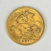 EDWARD VII GOLD HALF SOVEREIGN, 1907, 4g Provenance: private collection Gwynedd