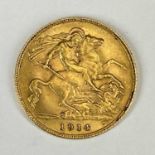 GEORGE V GOLD HALF SOVEREIGN, 1914, 4g Provenance: private collection Gwynedd