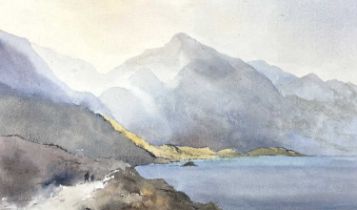 GORDON SMITH (British, 20th Century) watercolours, a pair - Llyn Gwynant and Cwm Idwal Snowdonia,