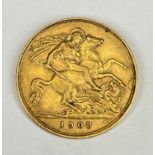 EDWARD VII GOLD HALF SOVEREIGN, 1908, 4g Provenance: private collection Gwynedd