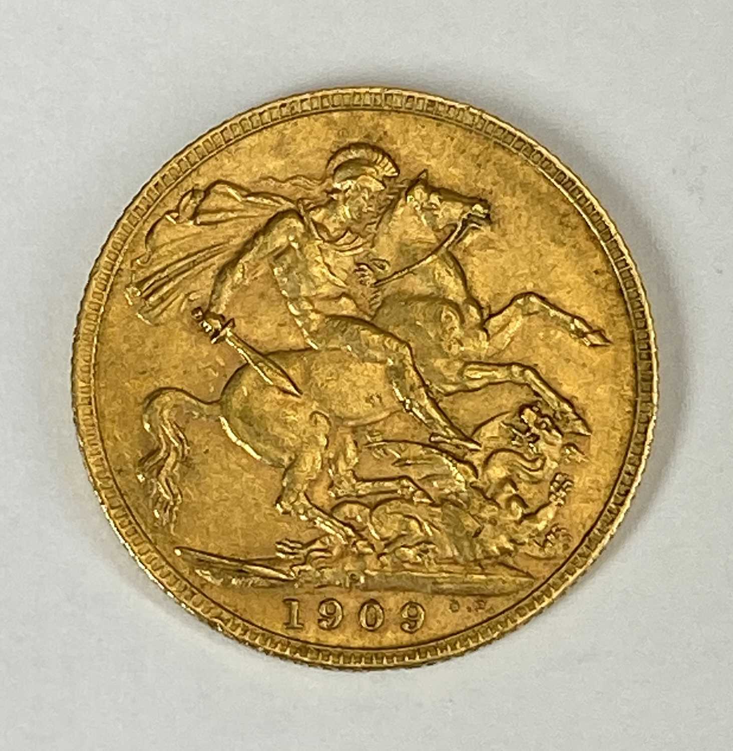 EDWARD VII GOLD FULL SOVEREIGN, 1909, 8g Provenance: private collection Gwynedd