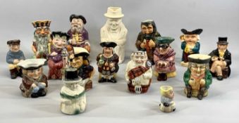 VINTAGE & LATER CHARACTER TOBY JUG COLLECTION BY VARIOUS ENGLISH MAKERS, to include a Royal