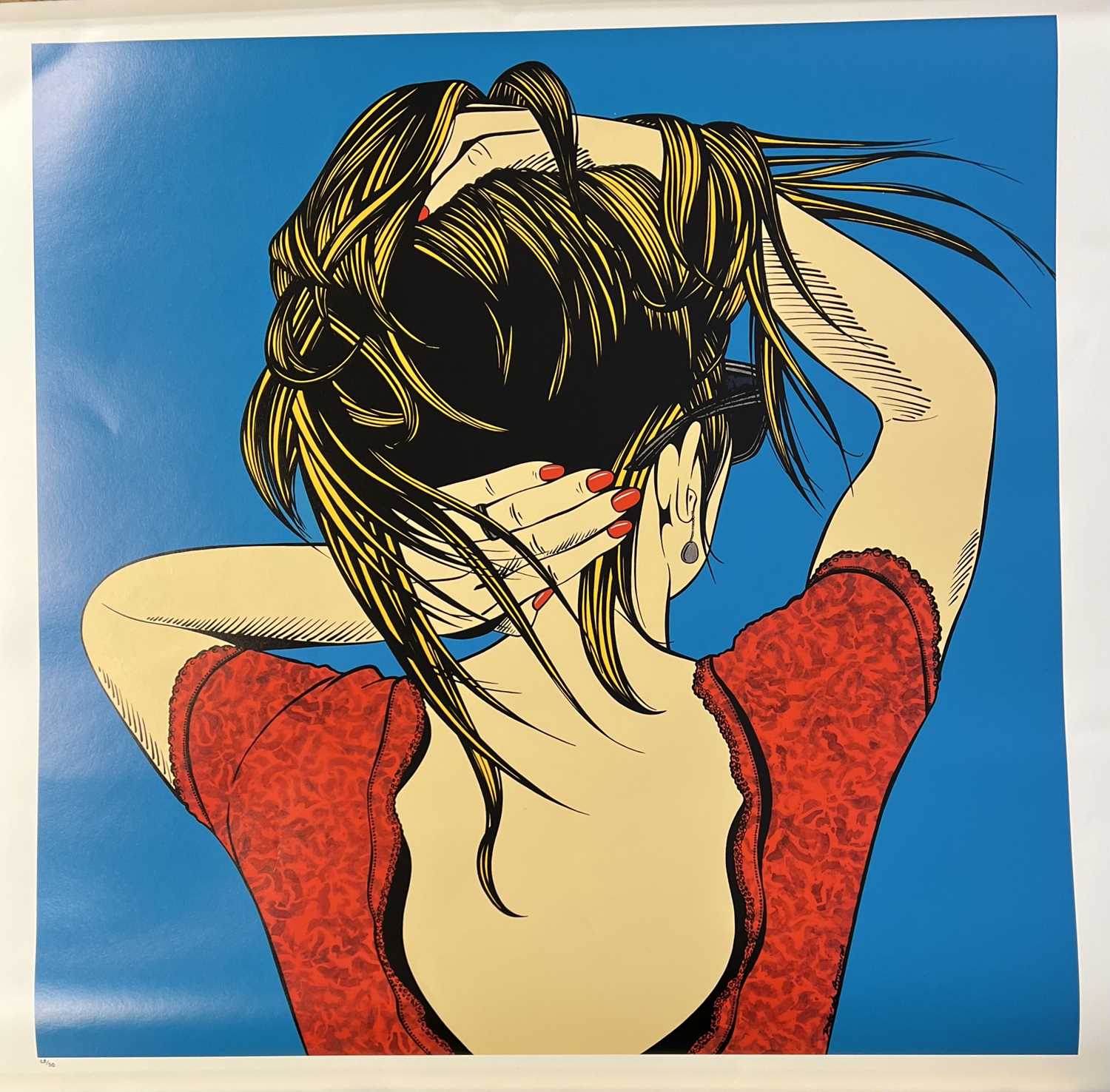 DEBORAH AZZOPARDI (British, b. 1958) Gouttelette limited edition (29/50) colour print - titled 'Save