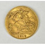 GEORGE V GOLD HALF SOVEREIGN, 1913, 4g Provenance: private collection Gwynedd