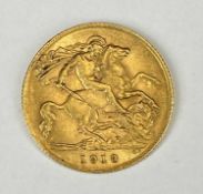 GEORGE V GOLD HALF SOVEREIGN, 1913, 4g Provenance: private collection Gwynedd