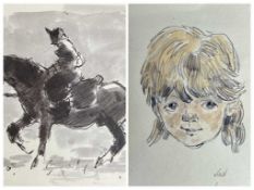 SIR KYFFIN WILLIAMS OBE RA (British, 1918-2006) greeting cards / promotional cards / prints x