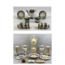 MIXED VICTORIAN & LATER POTTERY AND PORCELAIN GROUP, to include a Royal Winton chintz 'Summertime'