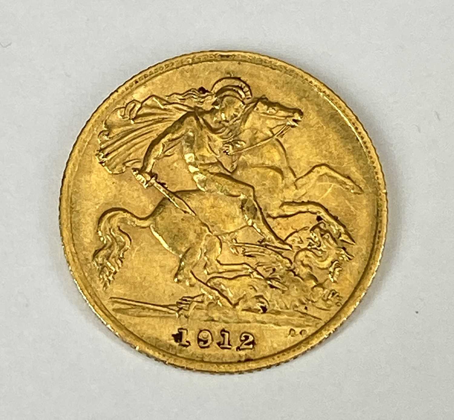 GEORGE V GOLD HALF SOVEREIGN, 1912, 4g Provenance: private collection Gwynedd