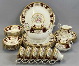 ROYAL ALBERT 'LADY HAMILTON' TEA / BREAKFAST SERVICE, 34 PIECES, comprising teapot and cover, lidded