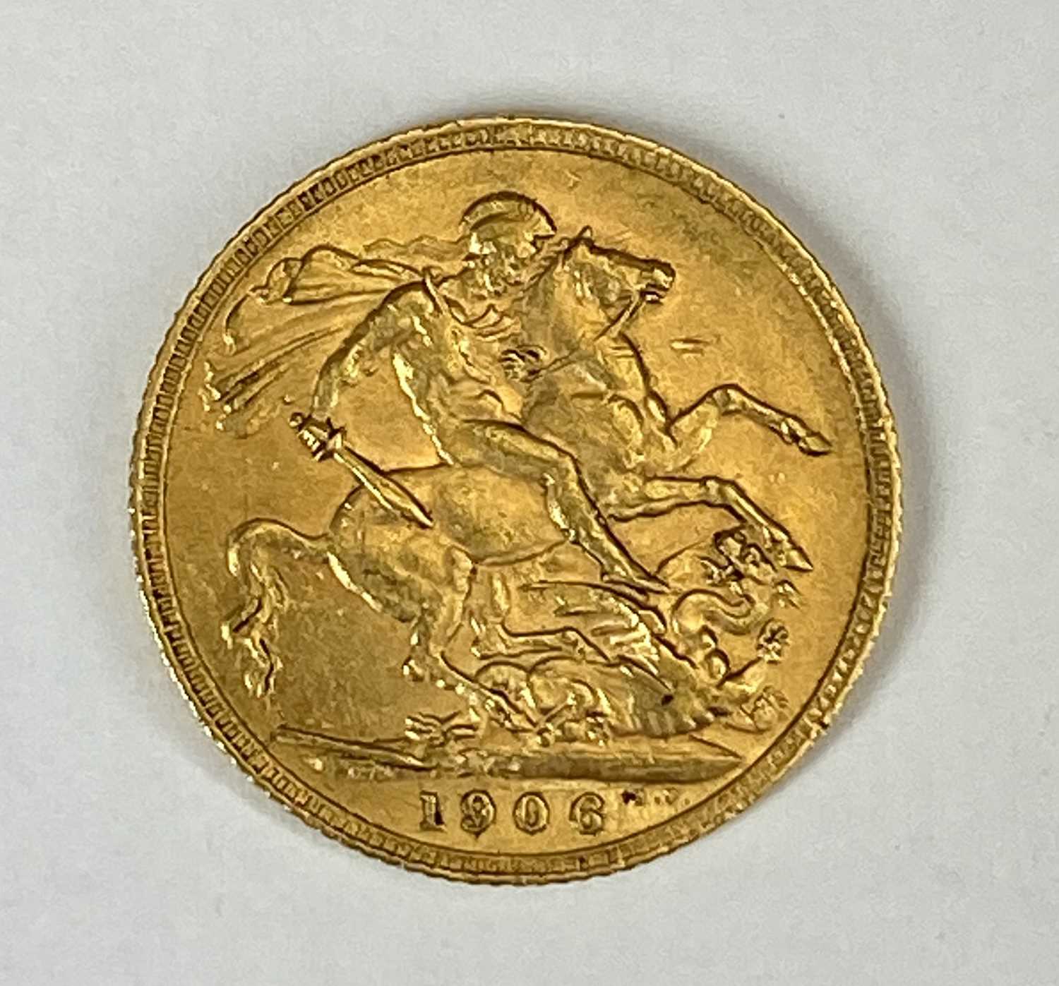 EDWARD VII GOLD FULL SOVEREIGN, 1906, 8g Provenance: private collection Gwynedd