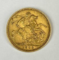EDWARD VII GOLD FULL SOVEREIGN, 1902, 8g Provenance: private collection Gwynedd