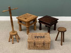 VINTAGE & LATER OCCASIONAL FURNITURE GROUP, to include a Mexican-type pine coffee table with metal