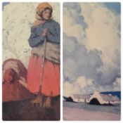 PAUL HENRY RHA (1877-1958) 2 x textured canvas prints after the originals - 'West of Ireland',