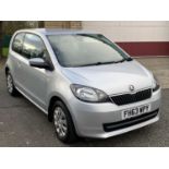 SKODA CITIGO SE 12V AUTO THREE DOOR HATCHBACK CAR - registration number FH63 WPY, petrol, silver,