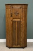 POLISHED HALL ROBE with carved and panelled front, 181cms H, 97cms W, 43cms D Provenance: private