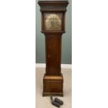 LATE 18TH / EARLY 19TH CENTURY LONGCASE CLOCK BY ADAMS, MIDDLEWICH, signed to the 12-inch square