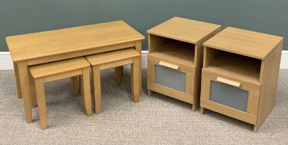 IKEA & OTHER MODERN FURNITURE GROUP, comprising two Ikea Brimnes bedside cabinets, 54cms H, 39.