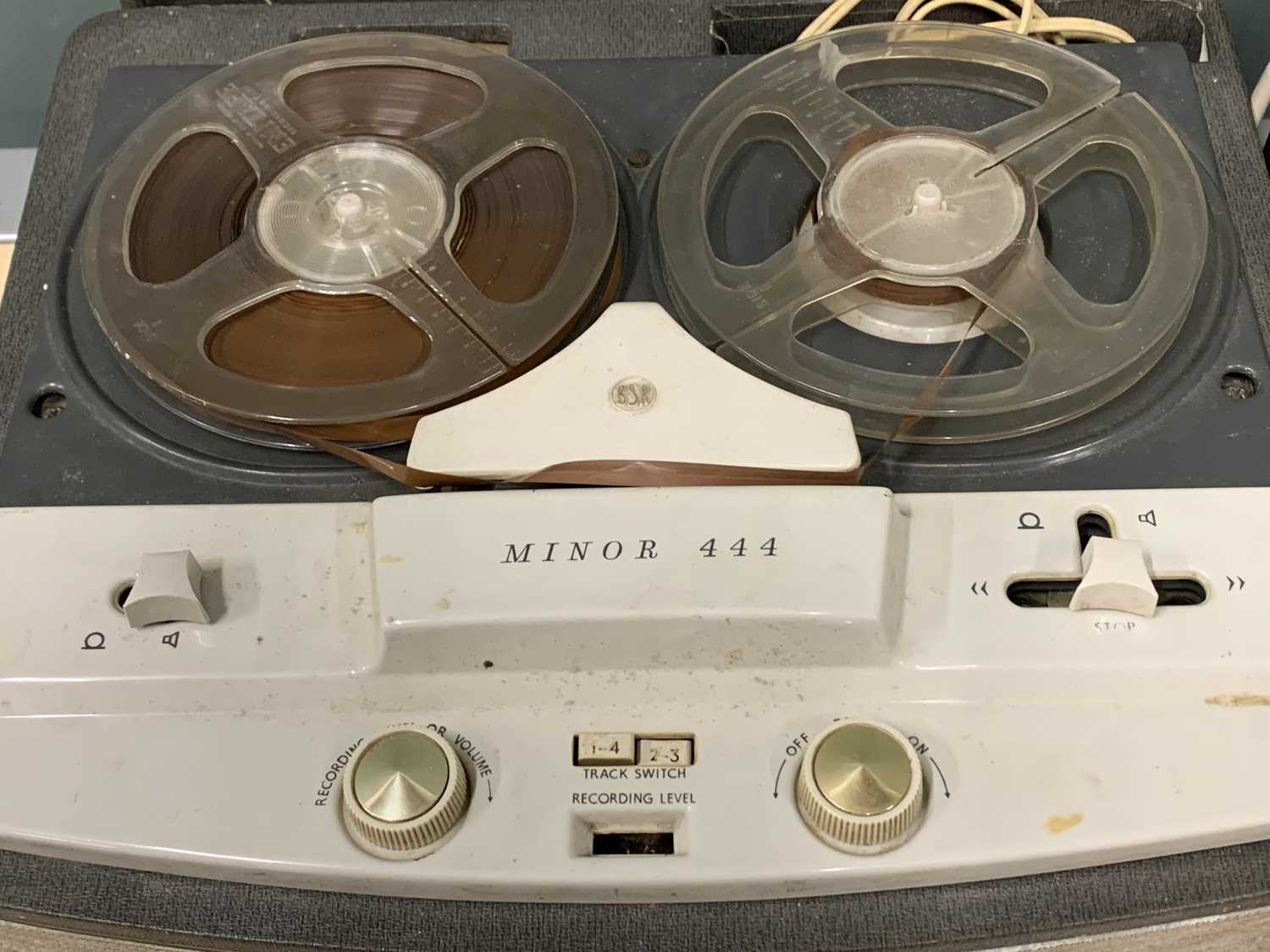 HI-FI EQUIPMENT: STEEPLETONE SMC6D SYSTEM with double tape deck and speakers, and a Minor 444 reel- - Image 2 of 3