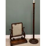 TWO ITEMS OF ANTIQUE & VINTAGE OCCASIONAL FURNITURE, comprising a 19th Century mahogany swing toilet