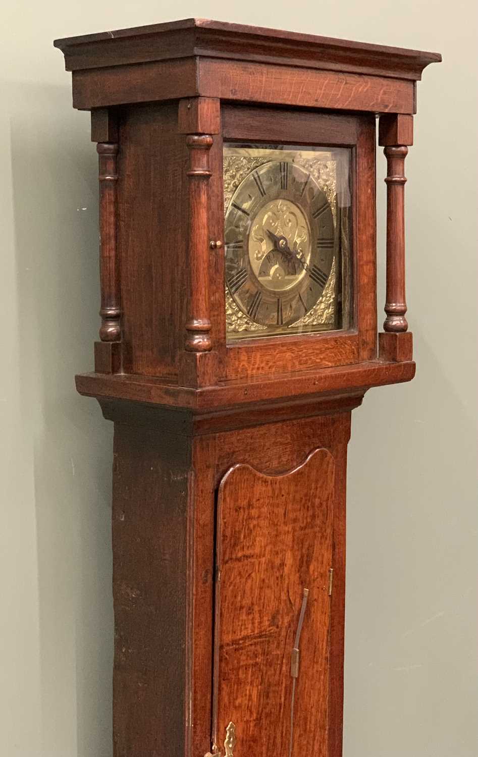 18TH CENTURY LONGCASE CLOCK BY SAMUEL ROBERTS, LLANFAIR, numbered 189 to the dial, 9 ¾ inch square - Image 3 of 10