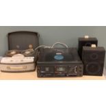 HI-FI EQUIPMENT: STEEPLETONE SMC6D SYSTEM with double tape deck and speakers, and a Minor 444 reel-
