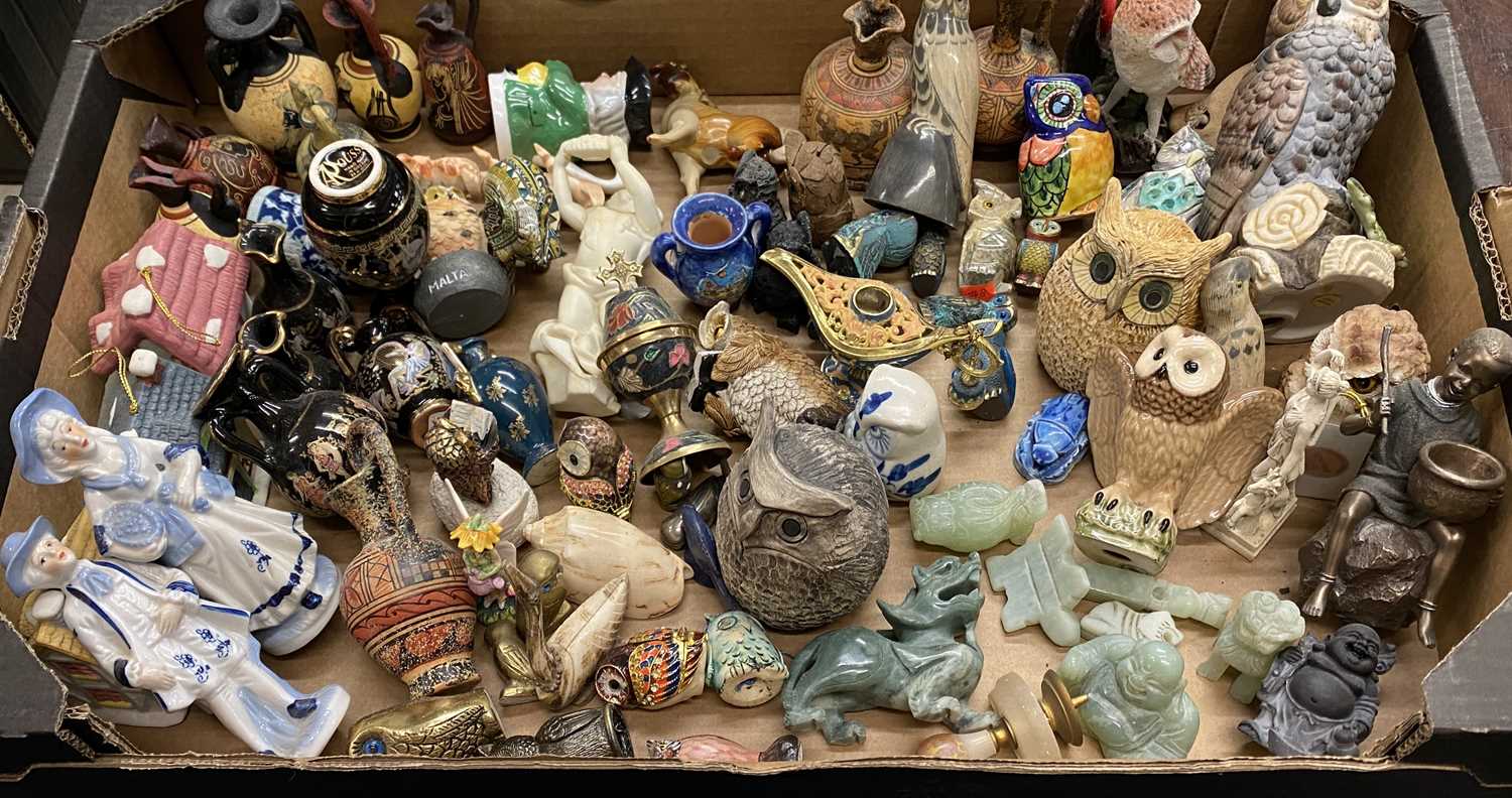 COLLECTION OF OWL FIGURINES, materials including china, metal and composite, other items including - Image 2 of 3