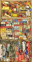LARGE COLLECTION OF DIECAST & OTHER VEHICLES BY DINKY, MARX, SPOT ON, LESNEY, MECCANO, BRITAINS