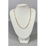 9CT YELLOW GOLD CURBLINK NECKLACE, 45cms L, 7.5g Provenance: private collection Conwy