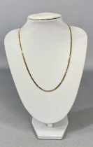 9CT YELLOW GOLD CURBLINK NECKLACE, 45cms L, 7.5g Provenance: private collection Conwy