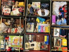 LARGE QUANTITY OF COLLECTABLES, TOYS, GAMES & OTHER ITEMS (in 8 boxes / crates) Provenance: