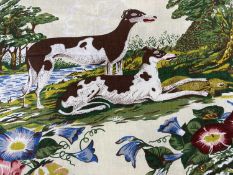 BALE OF 'COUNTRY HOUSE' MATERIAL, dogs and flowers, approx. 20m x 120cms Provenance: private