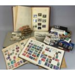 COLLECTION OF BRITISH & WORLD STAMPS, in albums and loose, an album of 1920s black and white