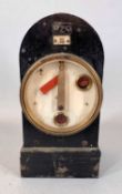 RAILWAYANA: STEEL & BRASS BEZEL COMBINED SIGNAL-LAMP IN OUT INDICATOR WITH HOME SIGNAL ARM, small