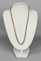 9CT GOLD BELCHER CHAIN, 50cms L, 12g Provenance: deceased estate Conwy