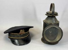 RAILWAYANA: BRITISH RAIL INSPECTOR'S CAP WITH BADGE, dated 1961 and an LNWR three aspect railway