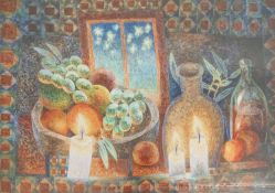 TIM ROSSITER limited edition (1/120) print - entitled 'Evening Still Life', signed, 60 x 77cms