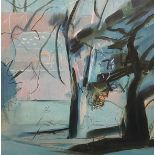 MAGGIE JAMES limited edition print - entitled 'Trees and Pool', signed, 60 x 59cms Comments: