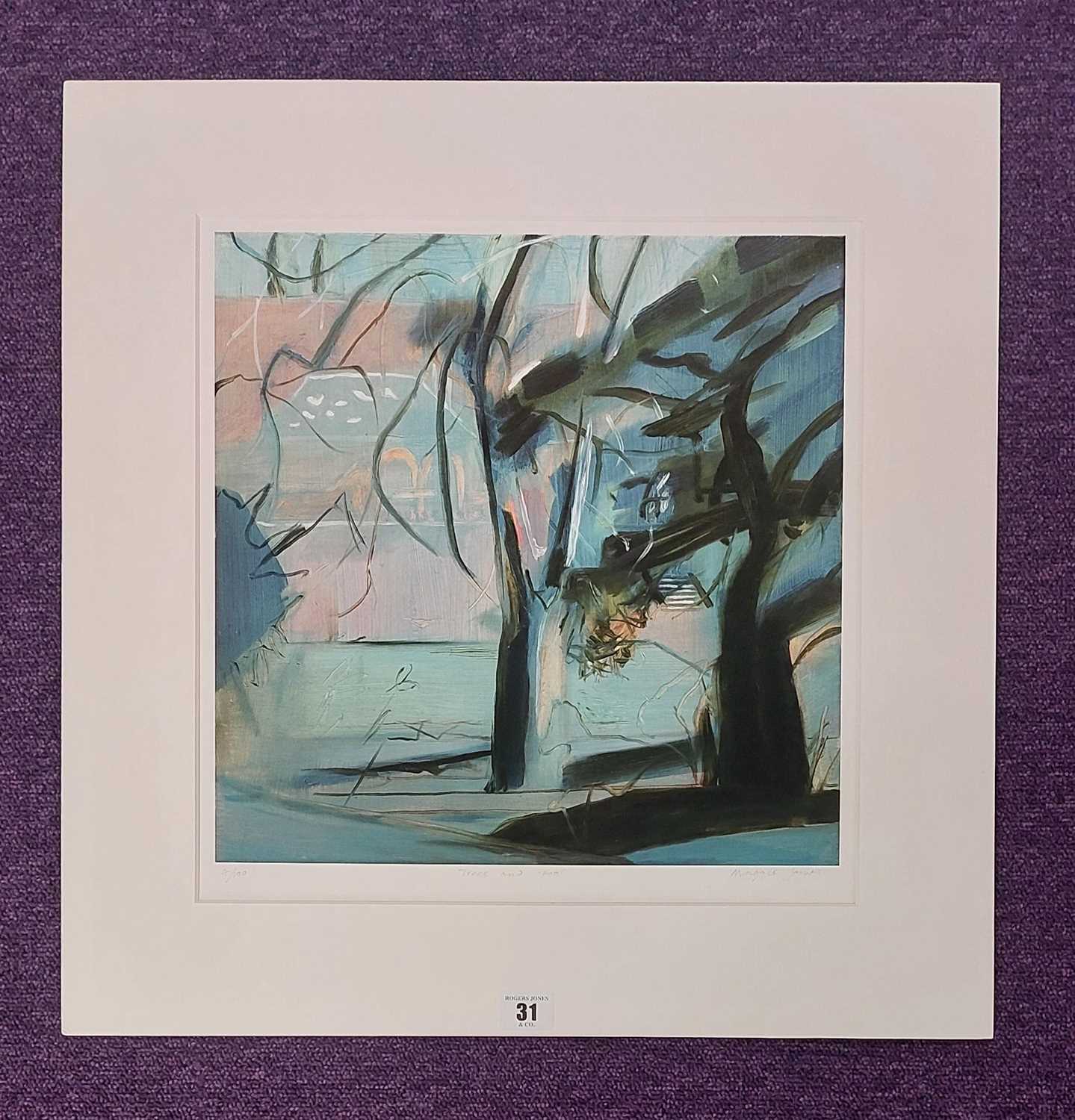 MAGGIE JAMES limited edition print - entitled 'House and Trees 3', signed, 60 x 59cms - Image 2 of 2