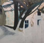 MAGGIE JAMES limited edition print - entitled 'House and Trees 3', signed, 60 x 59cms