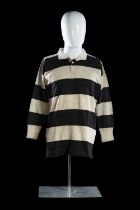 A 1904-1908 CARDIFF RFC JERSEY MATCH-WORN BY RHYS THOMAS ‘RUSTY’ GABE (1880-1967) Hooped jersey with