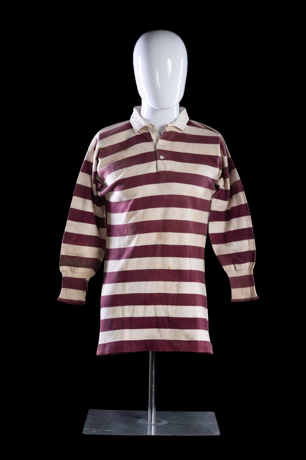 A CIRCA 1902 WALES RUGBY UNION TRIAL JERSEY MATCH-WORN BY CHARLES MEYRICK PRITCHARD (1882-1916)