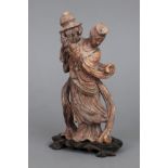 Chinesische Specksteinfigur der Guanyin