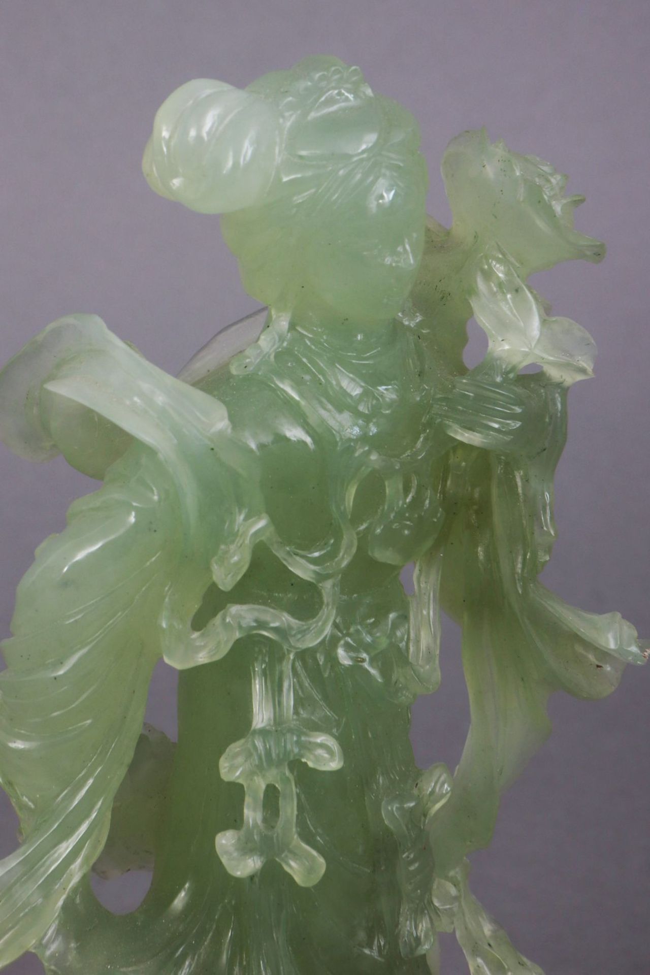Chinesische Jadefigur der Guanyin - Image 3 of 3