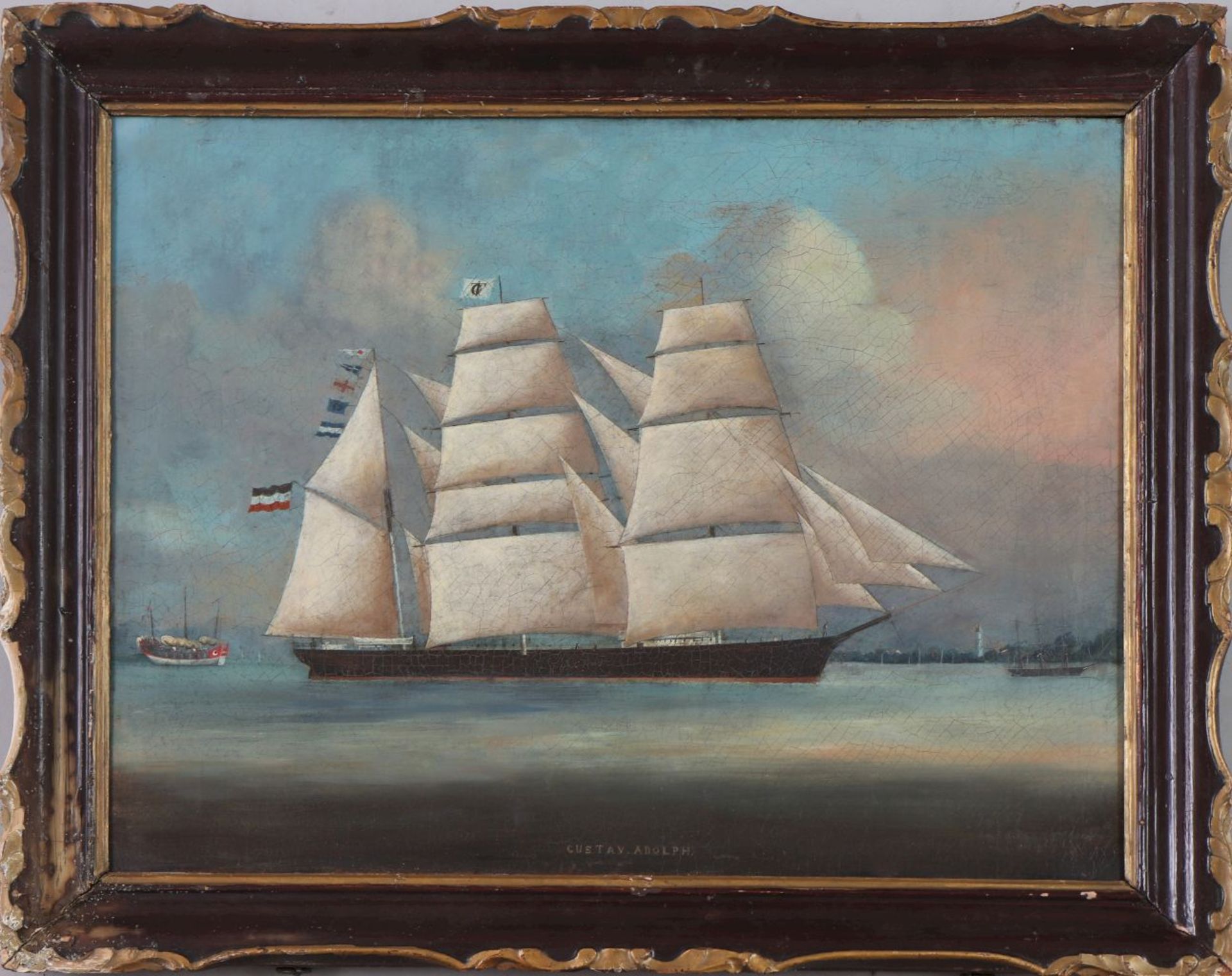 Kapitänsbild des Segelschiffs ¨Gustav Adolph¨