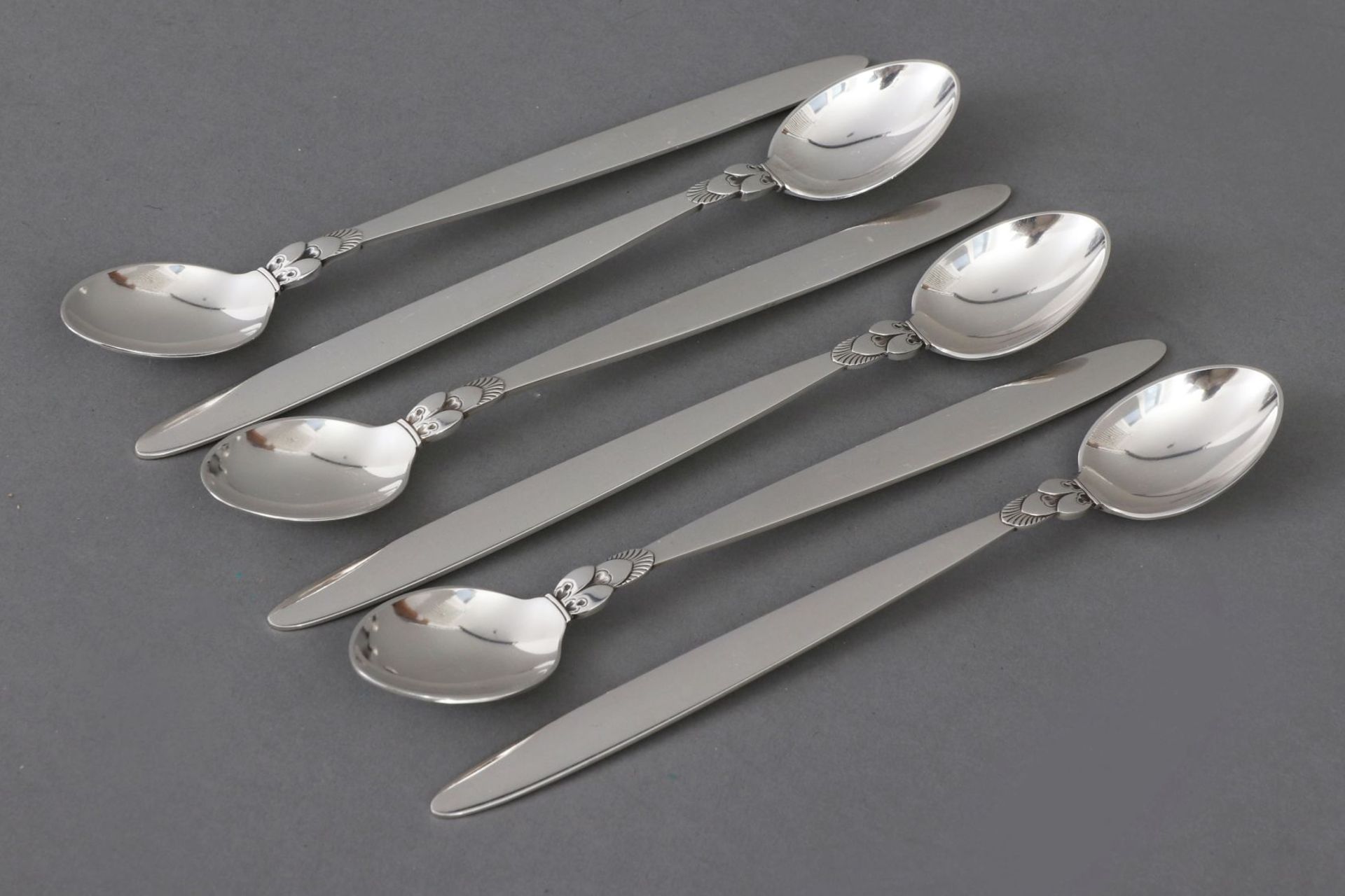 6 GEORG JENSEN ¨Cactus¨ Dessertlöffel