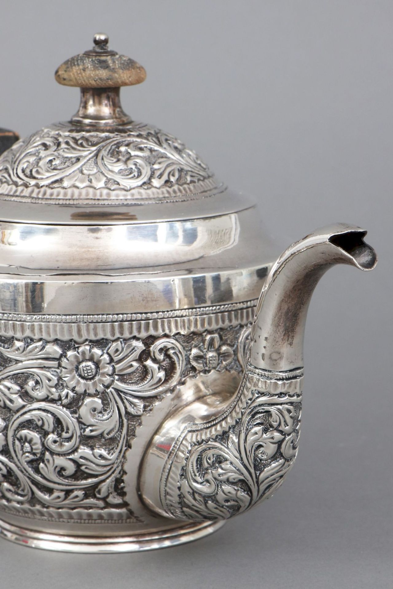 Asiatische Silber Teekanne - Image 3 of 3