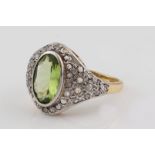 Peridot-Ring Art Deco