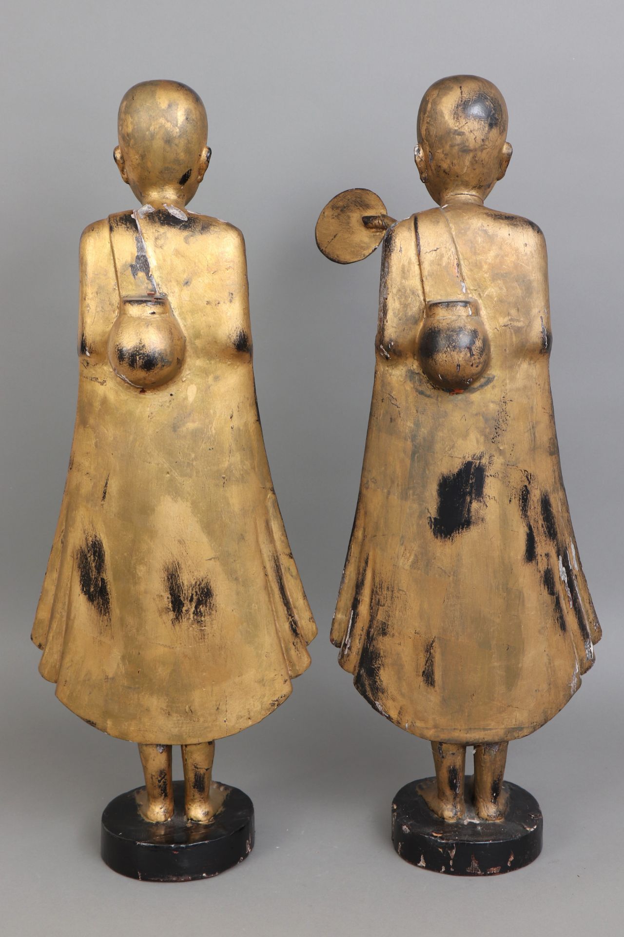 2 Burma Mönchsfiguren - Image 3 of 4