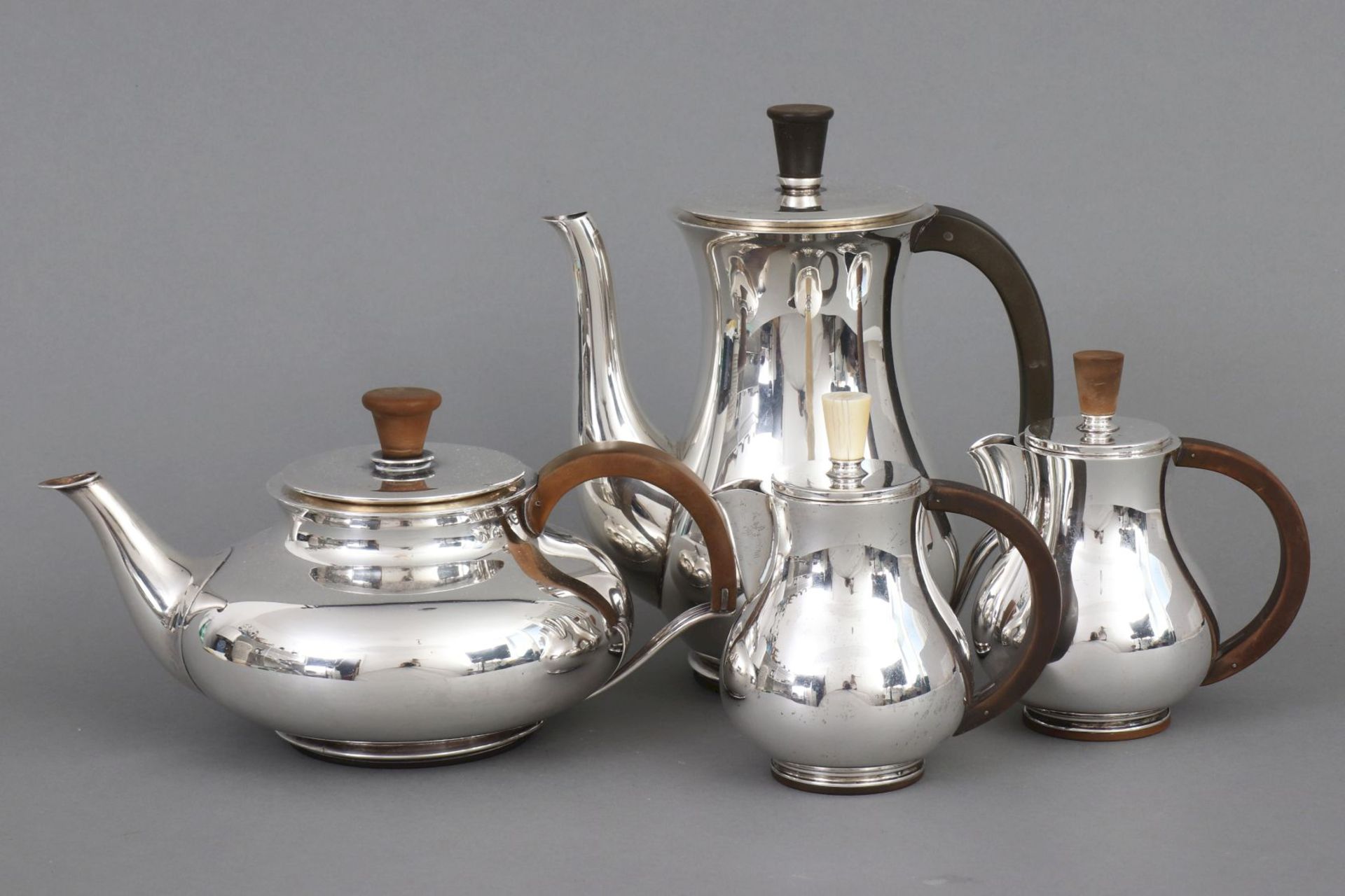 Frantz HINGELBERG (Denmark) Silber Kaffee- und Teeservice